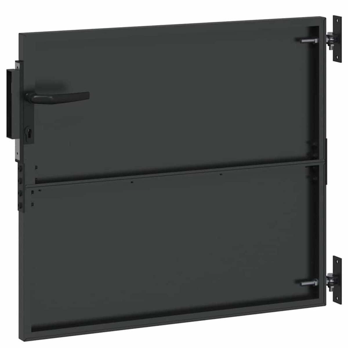 vidaXL Πύλη Κήπου 85 x 100 cm Ατσάλι με Επικάλυψη Πούδρας Κλειδώσιμο