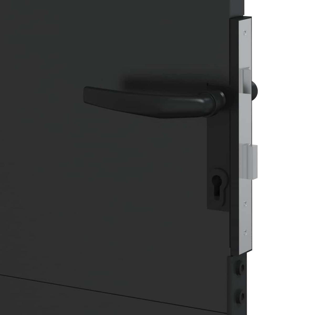 vidaXL Πύλη Κήπου 85 x 100 cm Ατσάλι με Επικάλυψη Πούδρας Κλειδώσιμο