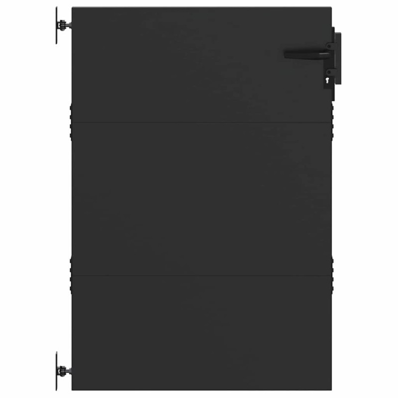 vidaXL Πύλη Κήπου 85 x 125 cm Ατσάλι με Επικάλυψη Πούδρας Κλειδώσιμο