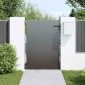 vidaXL Πύλη Κήπου 85 x 125 cm Ατσάλι με Επικάλυψη Πούδρας Κλειδώσιμο