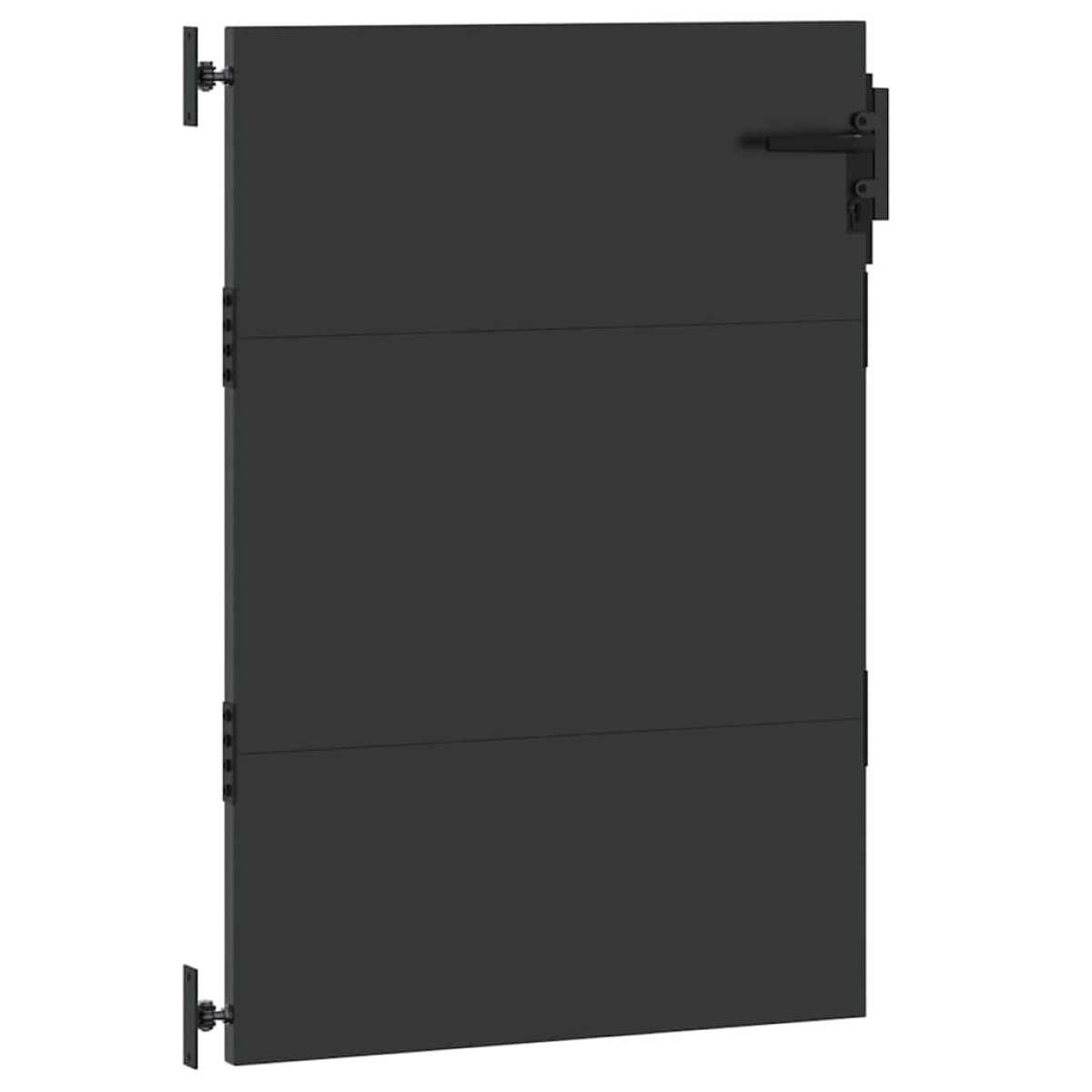 vidaXL Πύλη Κήπου 85 x 125 cm Ατσάλι με Επικάλυψη Πούδρας Κλειδώσιμο