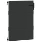 vidaXL Πύλη Κήπου 85 x 125 cm Ατσάλι με Επικάλυψη Πούδρας Κλειδώσιμο