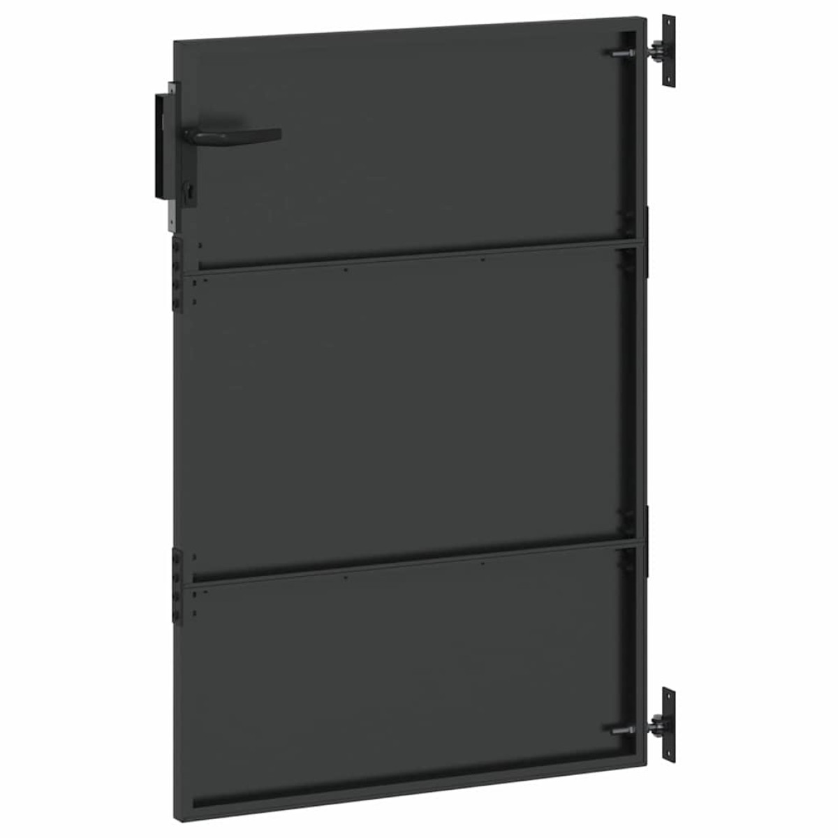 vidaXL Πύλη Κήπου 85 x 125 cm Ατσάλι με Επικάλυψη Πούδρας Κλειδώσιμο