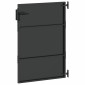 vidaXL Πύλη Κήπου 85 x 125 cm Ατσάλι με Επικάλυψη Πούδρας Κλειδώσιμο