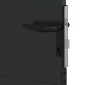vidaXL Πύλη Κήπου 85 x 125 cm Ατσάλι με Επικάλυψη Πούδρας Κλειδώσιμο