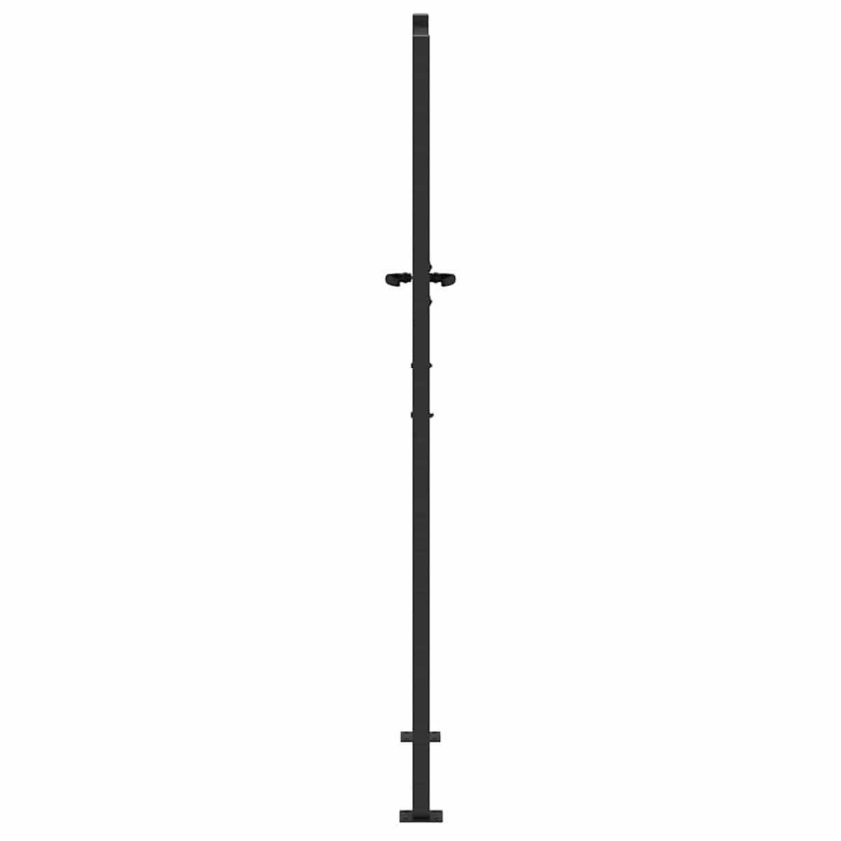 vidaXL Πύλη Κήπου 110 x 205 εκ. Ατσάλι με Επικάλυψη Πούδρας Κλειδώσιμο