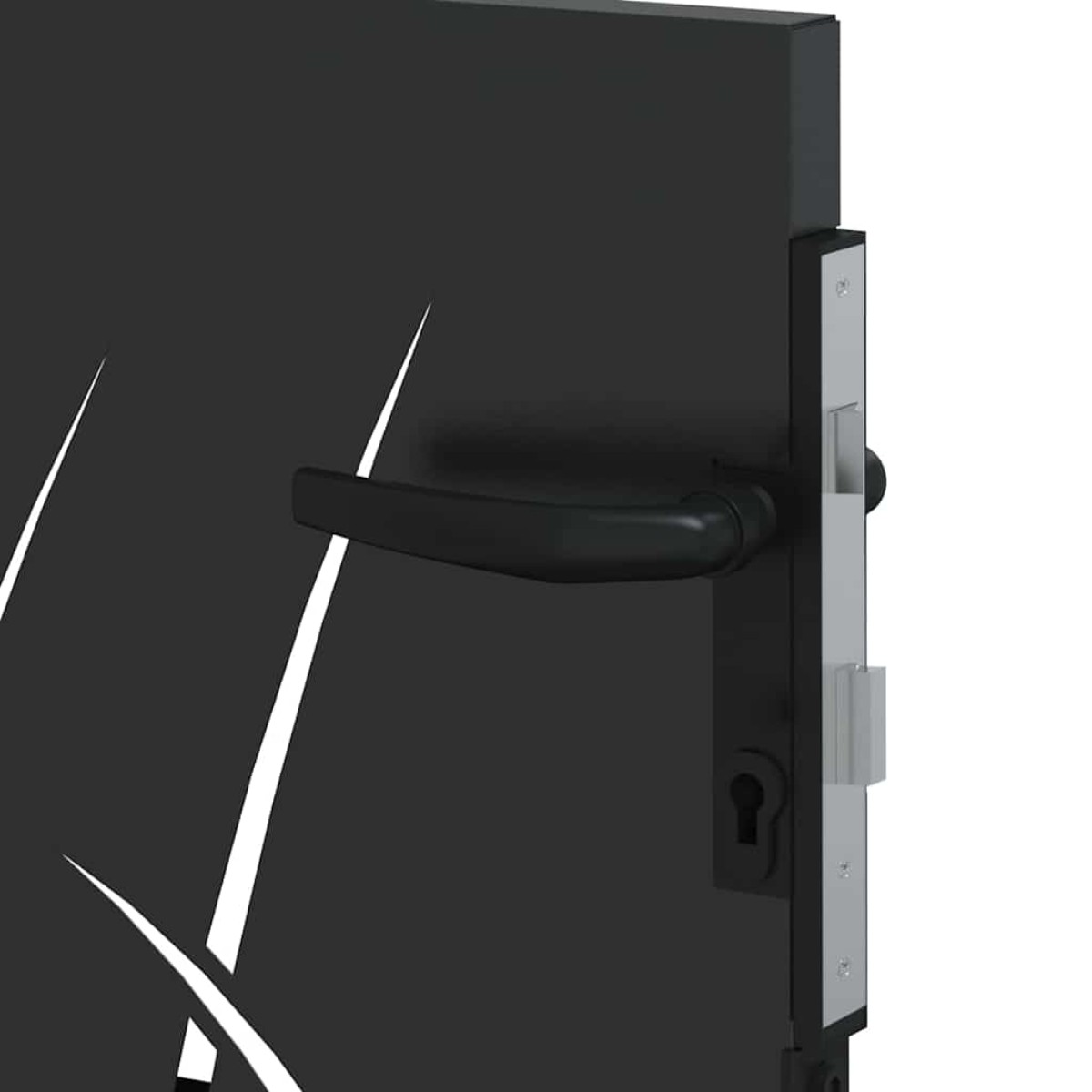 vidaXL Πύλη Κήπου 110 x 105 εκ Ατσάλι με Επικάλυψη Πούδρας Κλειδώσιμο