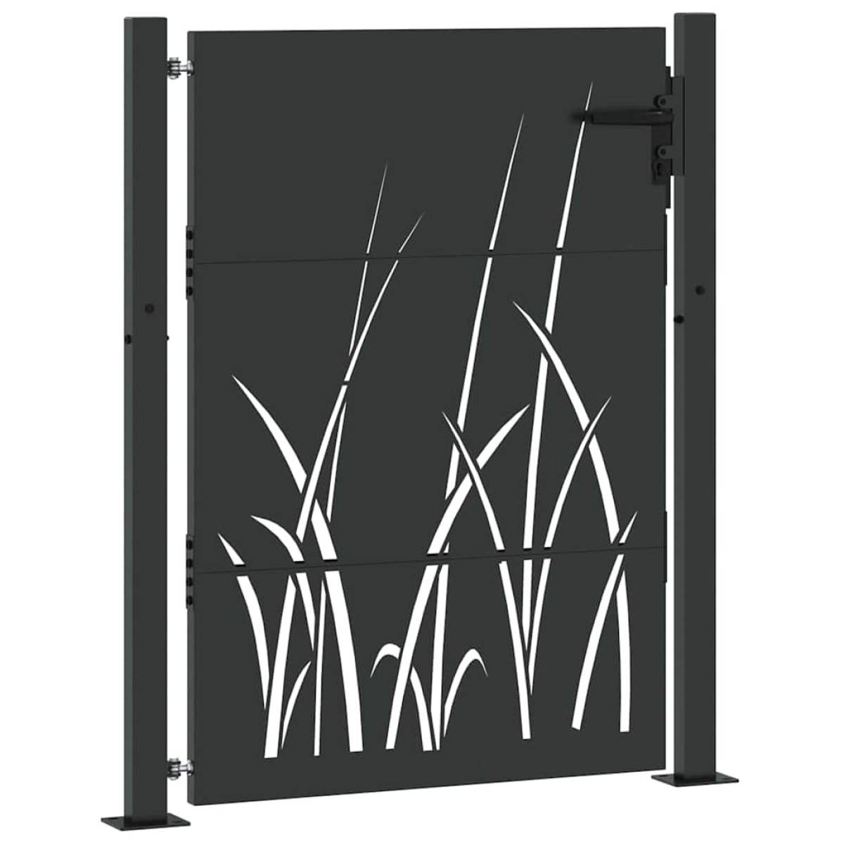 vidaXL Πύλη Κήπου 110 x 130 cm Ατσάλι με Επικάλυψη Πούδρας Κλειδώσιμο