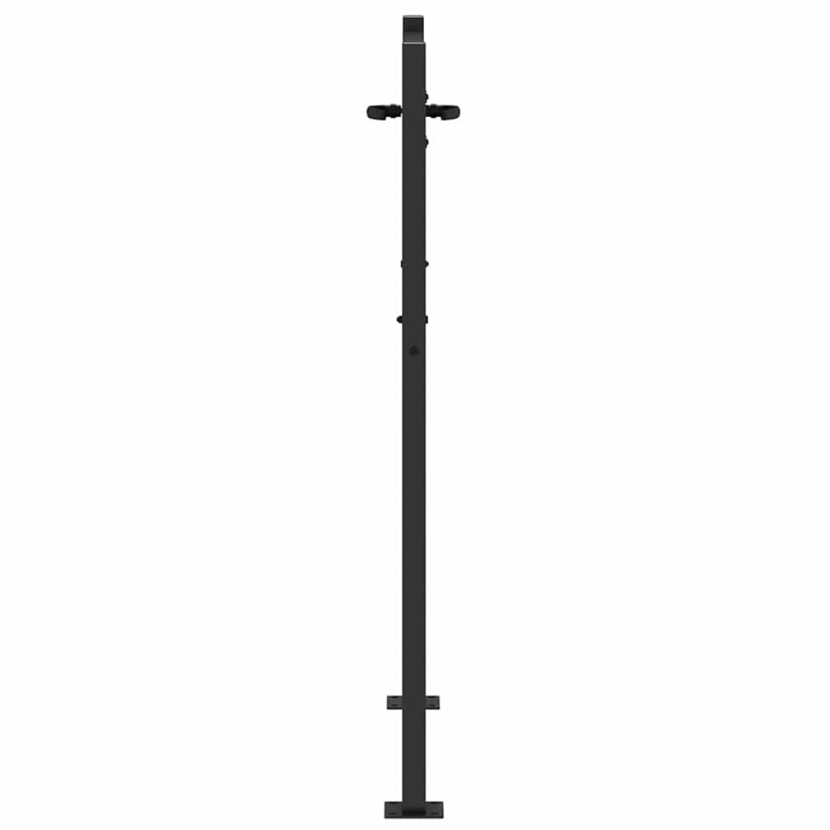 vidaXL Πύλη Κήπου 110 x 130 cm Ατσάλι με Επικάλυψη Πούδρας Κλειδώσιμο