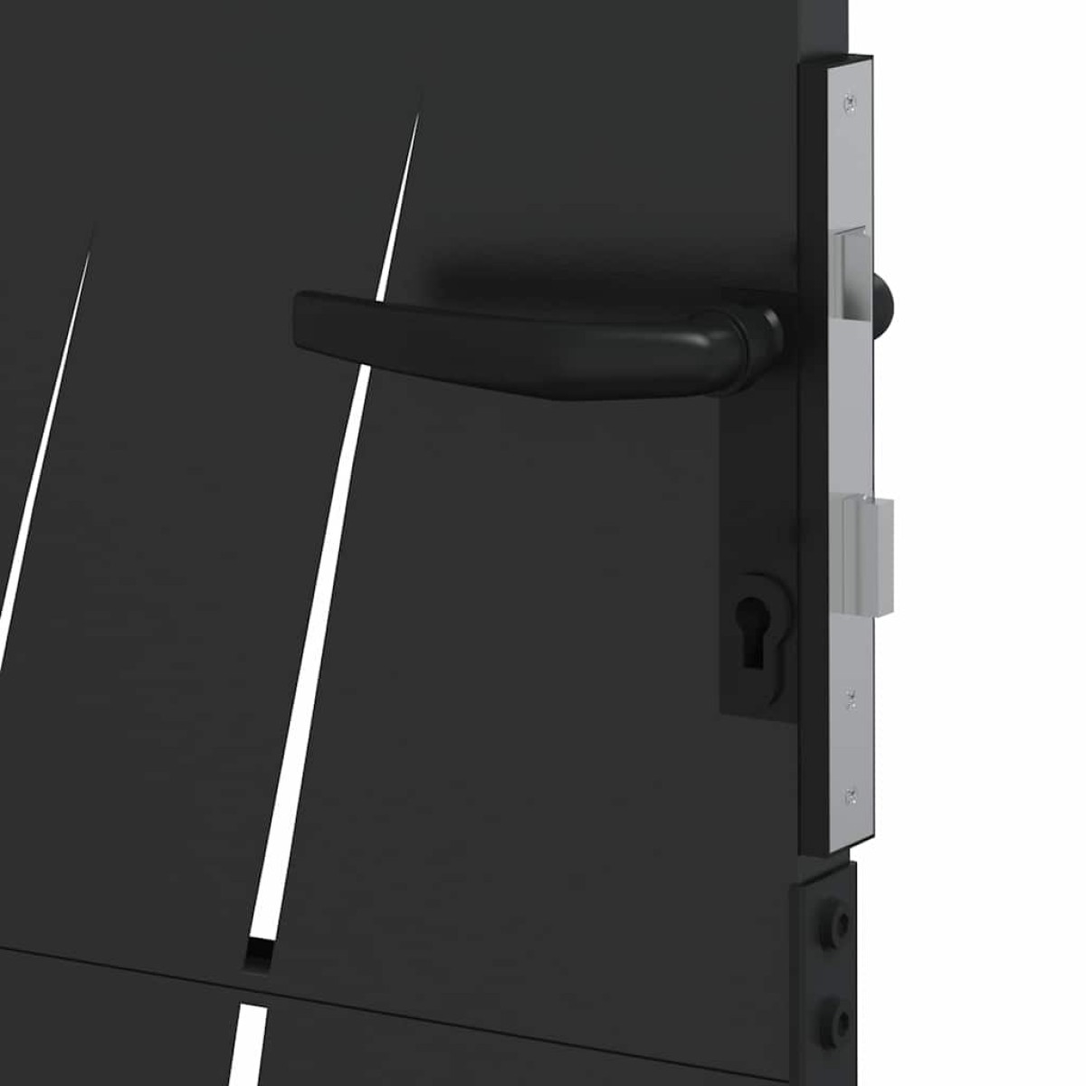 vidaXL Πύλη Κήπου 110 x 130 cm Ατσάλι με Επικάλυψη Πούδρας Κλειδώσιμο