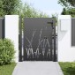 vidaXL Πύλη Κήπου 110 x 155 εκ Ατσάλι με Επικάλυψη Πούδρας Κλειδώσιμο