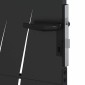 vidaXL Πύλη Κήπου 110 x 155 εκ Ατσάλι με Επικάλυψη Πούδρας Κλειδώσιμο
