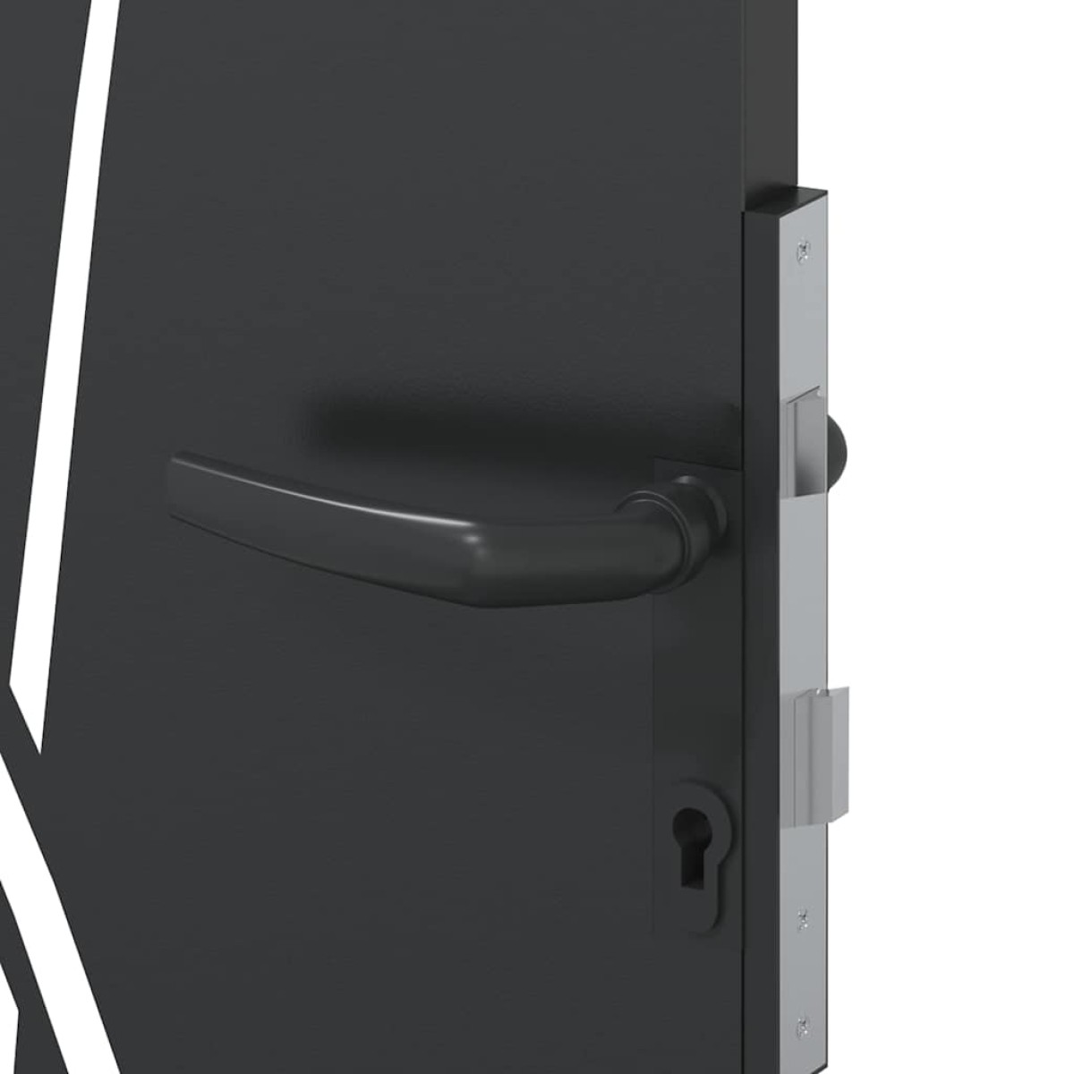 vidaXL Πύλη Κήπου 110 x 205 εκ. Ατσάλι με Επικάλυψη Πούδρας Κλειδώσιμο