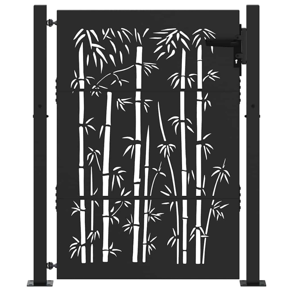 vidaXL Πύλη Κήπου 110 x 130 cm Χάλυβας με επίστρωση πούδρας Κλειδώσιμο