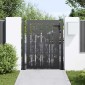 vidaXL Πύλη Κήπου 110 x 130 cm Χάλυβας με επίστρωση πούδρας Κλειδώσιμο