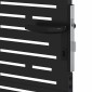 vidaXL Πύλη Κήπου Μαύρο 110 x 130 cm Χάλυβας με επίστρωση πούδρας