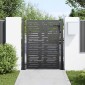 vidaXL Πύλη Κήπου Μαύρο 110 x 155 εκ Χάλυβας με επίστρωση πούδρας