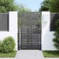 vidaXL Πύλη Κήπου Μαύρο 110 x 205 εκ. Χάλυβας με επίστρωση πούδρας
