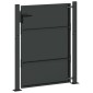 vidaXL Πύλη Κήπου Μαύρο 105 x 130 cm Χάλυβας με επίστρωση πούδρας
