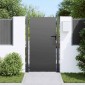 vidaXL Πύλη Κήπου Μαύρο 105 x 205 cm Χάλυβας με επίστρωση πούδρας