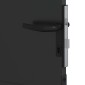 vidaXL Πύλη Κήπου Μαύρο 105 x 205 cm Χάλυβας με επίστρωση πούδρας
