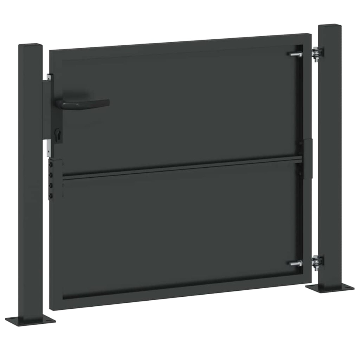 vidaXL Πύλη Κήπου 110 x 105 εκ Χάλυβας με επίστρωση πούδρας Κλειδώσιμο