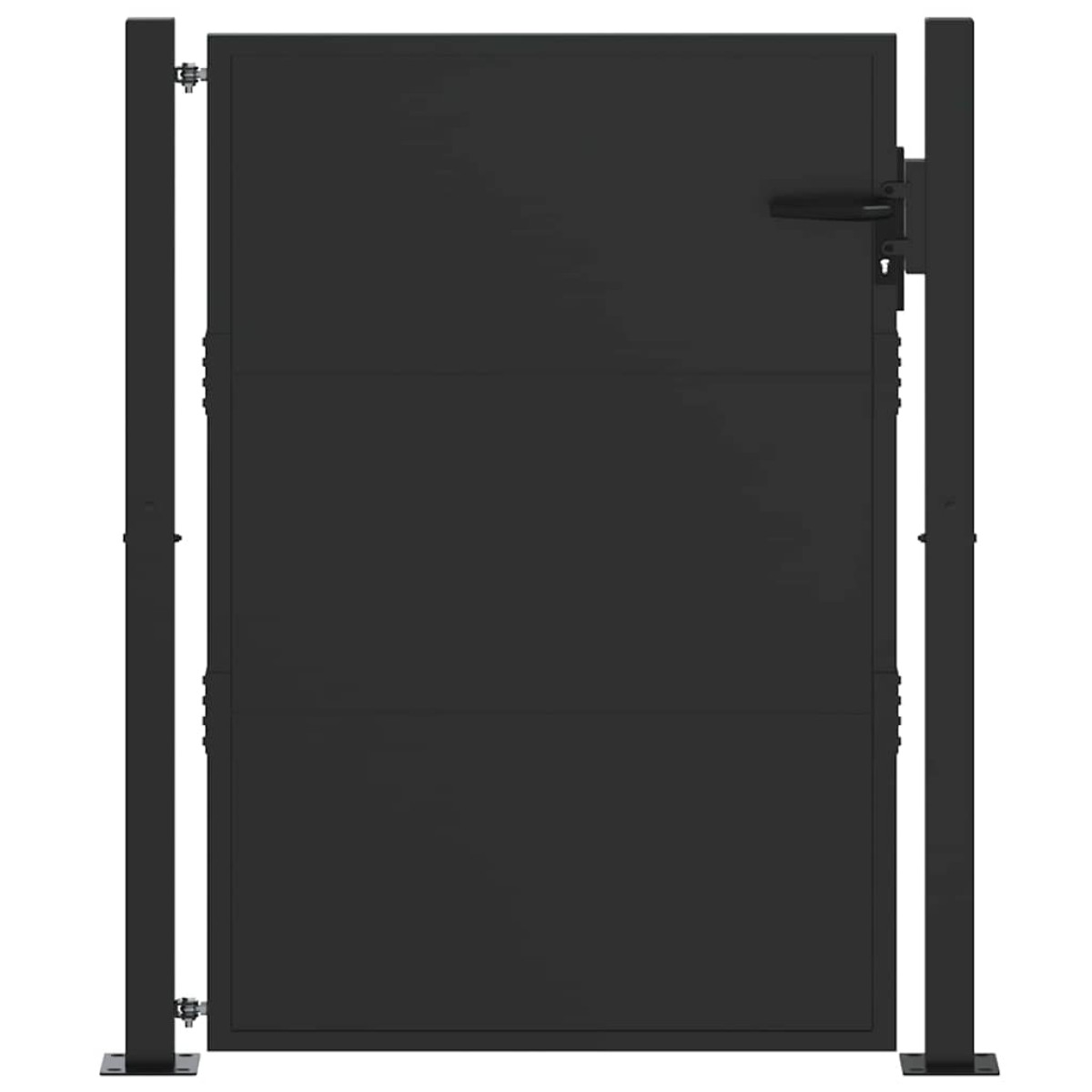vidaXL Πύλη Κήπου 110 x 130 cm Χάλυβας με επίστρωση πούδρας Κλειδώσιμο