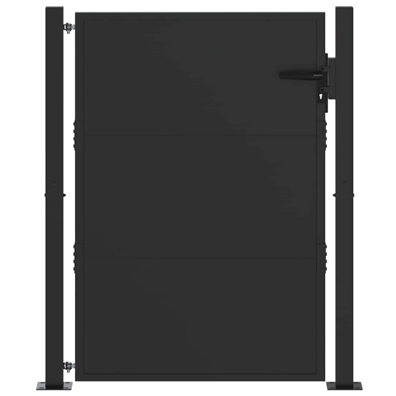 vidaXL Πύλη Κήπου 110 x 130 cm Χάλυβας με επίστρωση πούδρας Κλειδώσιμο