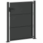 vidaXL Πύλη Κήπου 110 x 130 cm Χάλυβας με επίστρωση πούδρας Κλειδώσιμο