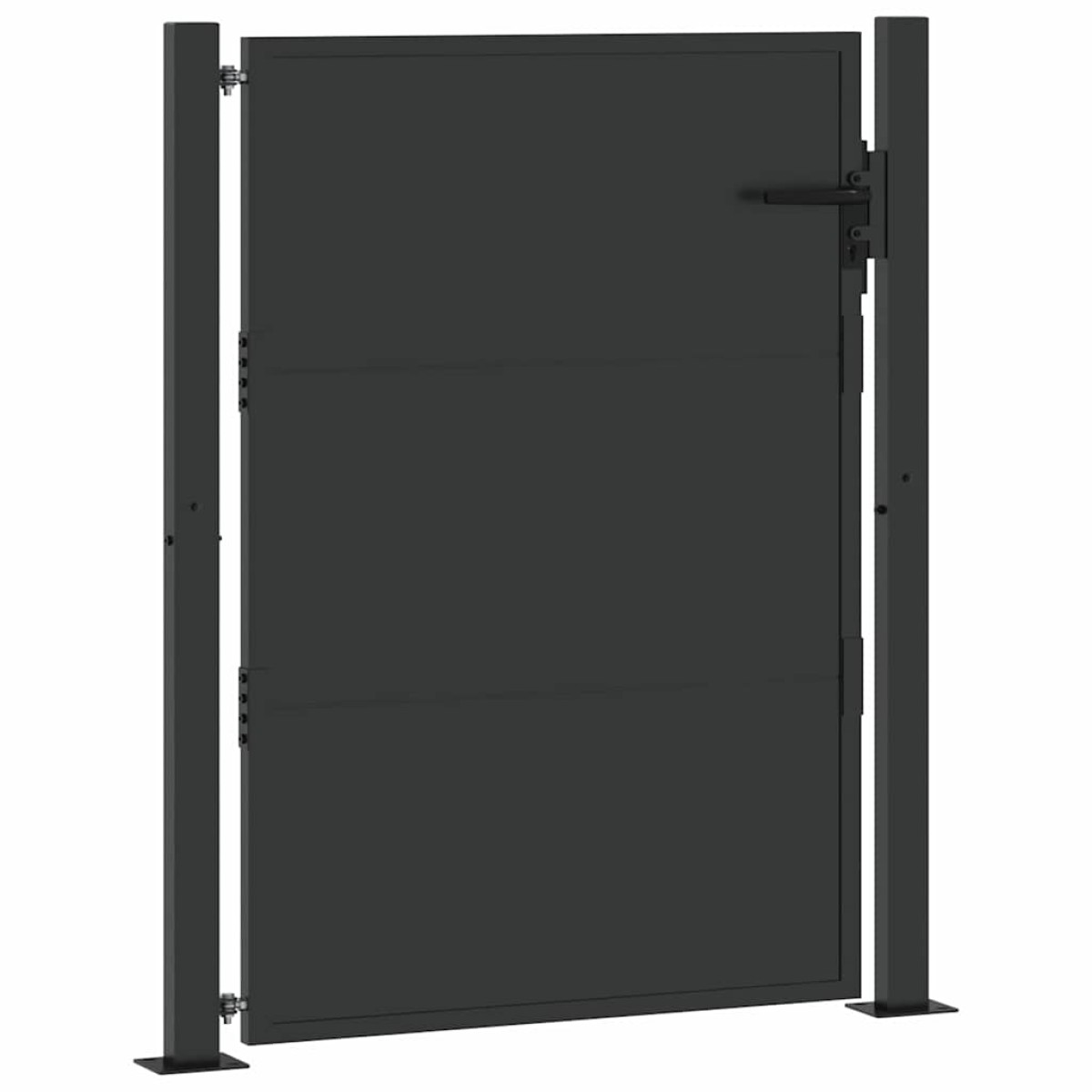 vidaXL Πύλη Κήπου 110 x 155 εκ Χάλυβας με επίστρωση πούδρας Κλειδώσιμο