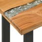 vidaXL Τραπέζι κονσόλας Καφέ 100 x 35 x 75 εκ. Στερεό Ξύλο Τίκ