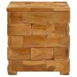 vidaXL Σκαμπό Αποθήκευσης Καφέ 40 x 40 x 45 cm Στερεό Ξύλο Τίκ