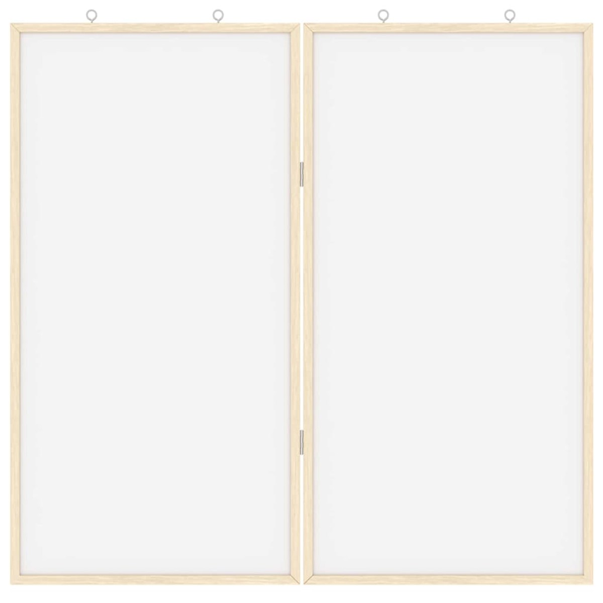 vidaXL Πίνακας Ενημερώσεων 80 x 80 x 1.4 εκ. Μασίφ ξύλο πεύκου Λευκό