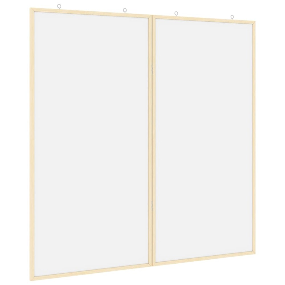 vidaXL Πίνακας Ενημερώσεων Λευκό 100 x 100 x 1,4 εκ. Μασίφ ξύλο πεύκου