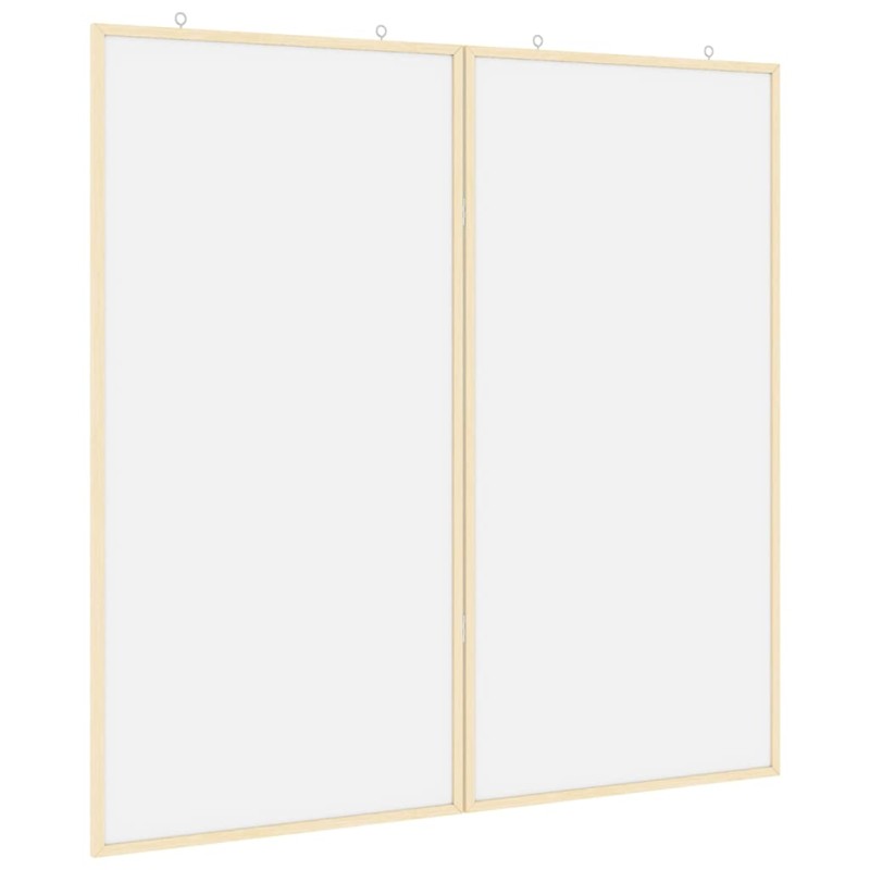 vidaXL Πίνακας Ενημερώσεων 100 x 100 x 1,4 εκ. Μασίφ ξύλο πεύκου Λευκό