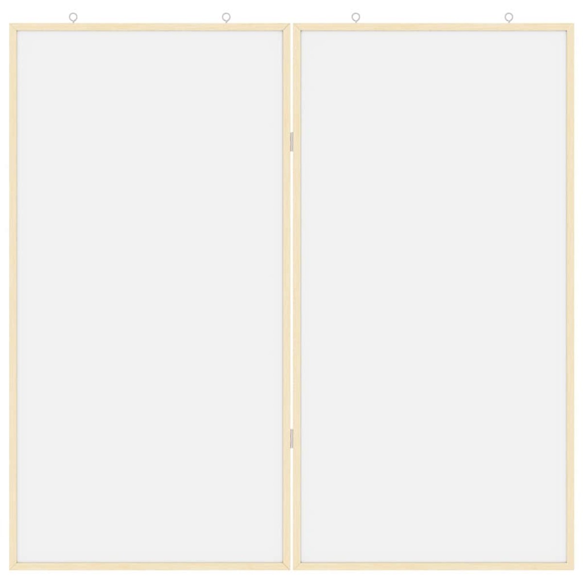 vidaXL Πίνακας Ενημερώσεων 100 x 100 x 1,4 εκ. Μασίφ ξύλο πεύκου Λευκό
