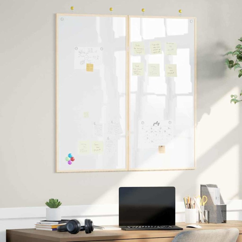 vidaXL Πίνακας Ενημερώσεων 100 x 100 x 1,4 εκ. Μασίφ ξύλο πεύκου Λευκό