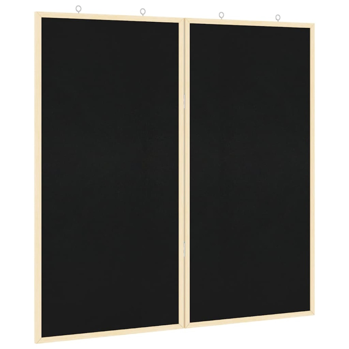vidaXL Πίνακας Ενημερώσεων 80 x 80 x 1.4 εκ. Μασίφ ξύλο πεύκου Μαύρο