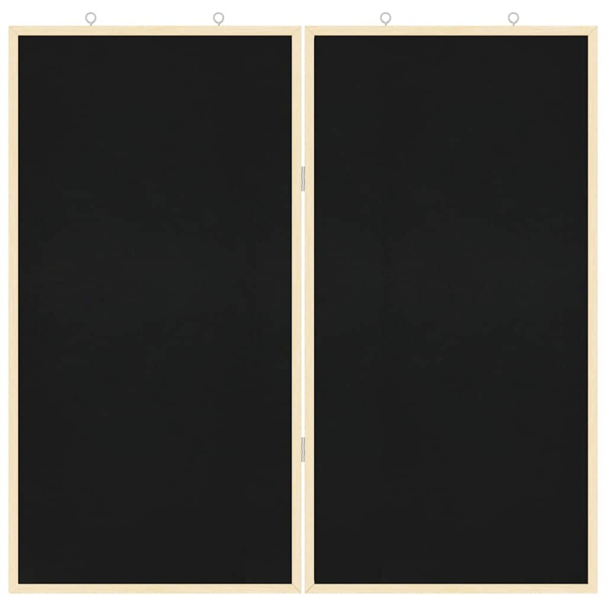 vidaXL Πίνακας Ενημερώσεων 80 x 80 x 1.4 εκ. Μασίφ ξύλο πεύκου Μαύρο