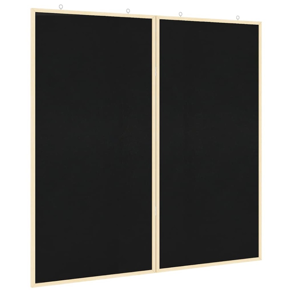 vidaXL Πίνακας Ενημερώσεων Μαύρο 100 x 100 x 1,4 εκ. Μασίφ ξύλο πεύκου