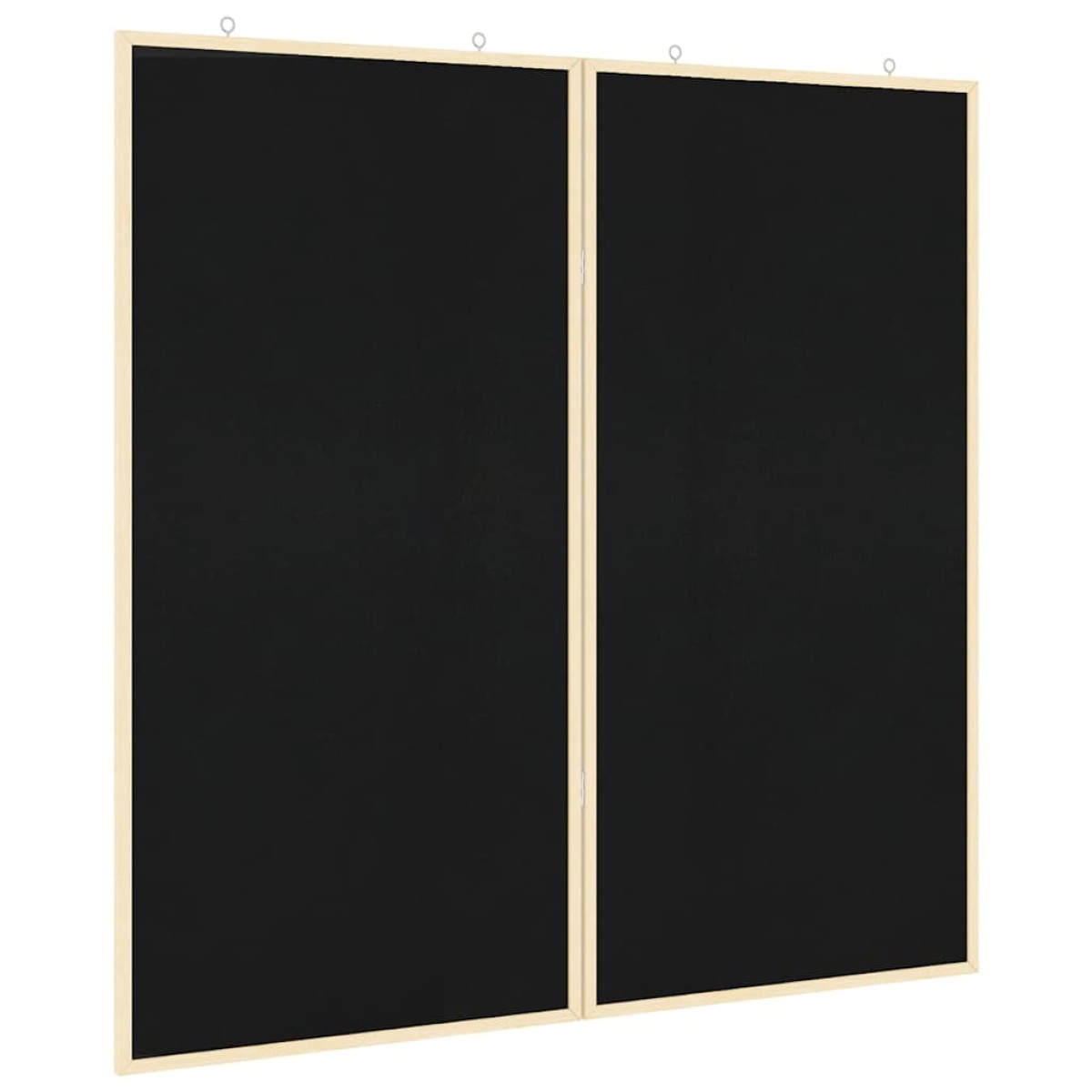 vidaXL Πίνακας Ενημερώσεων Μαύρο 100 x 100 x 1,4 εκ. Μασίφ ξύλο πεύκου