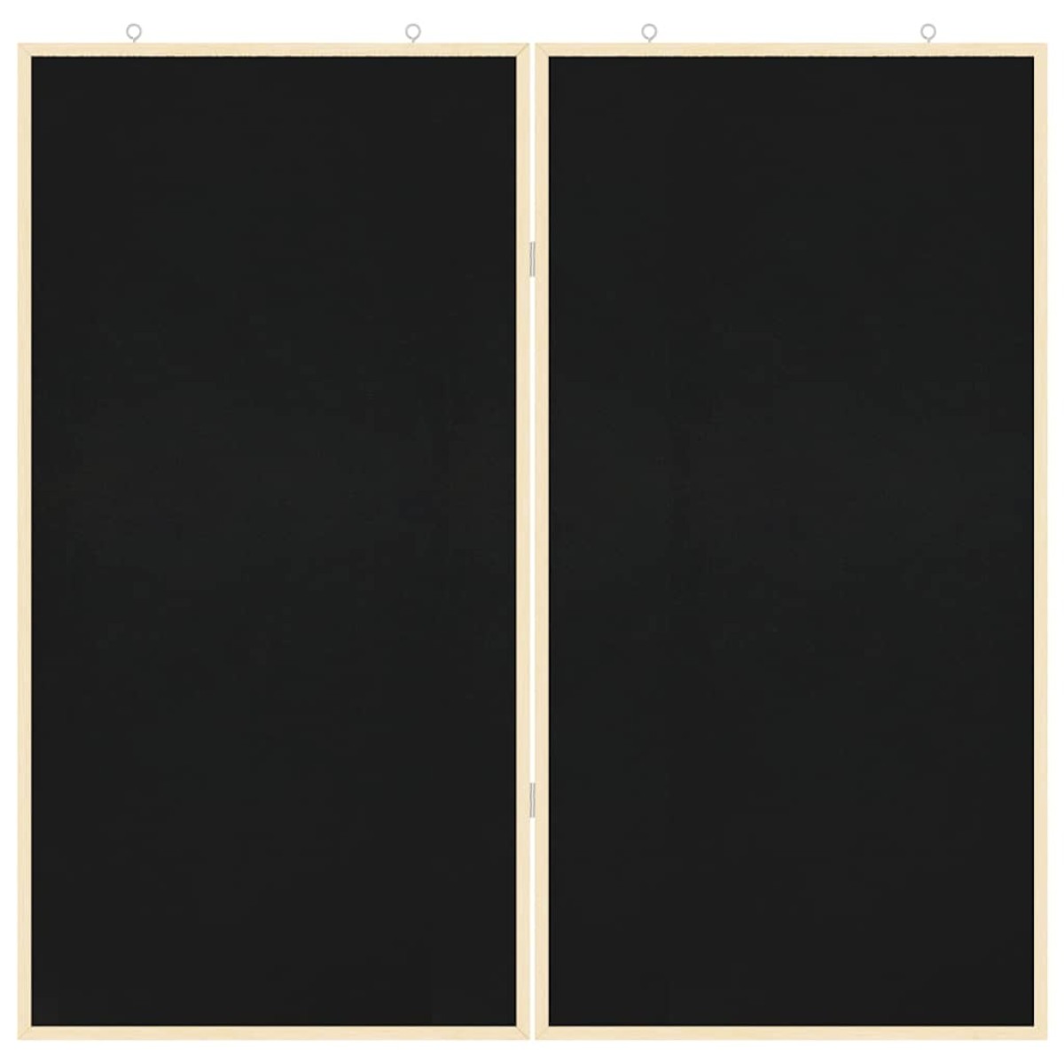 vidaXL Πίνακας Ενημερώσεων Μαύρο 100 x 100 x 1,4 εκ. Μασίφ ξύλο πεύκου