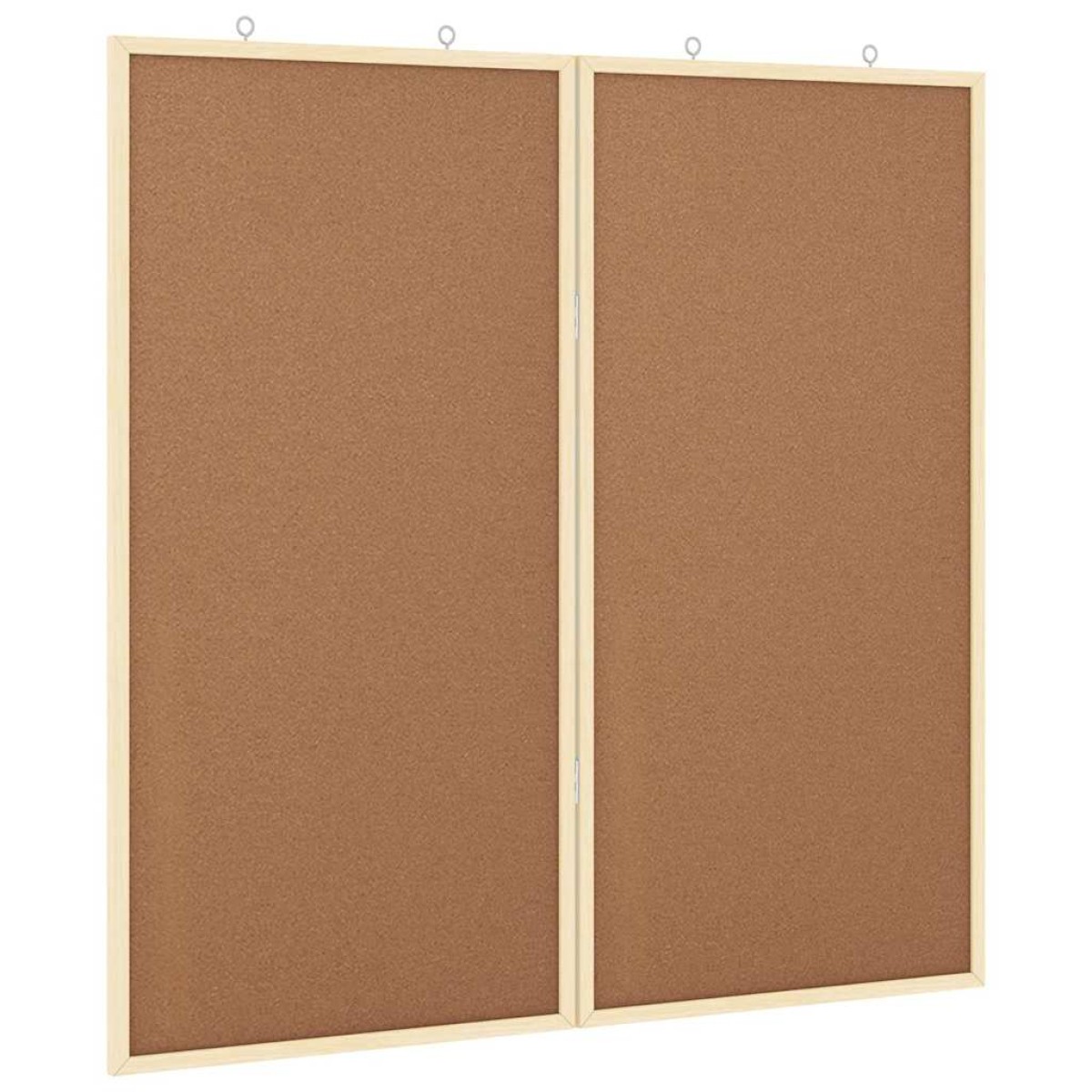 vidaXL Πίνακας Ενημερώσεων 80 x 80 x 1.4 εκ. Μασίφ ξύλο πεύκου Καφέ