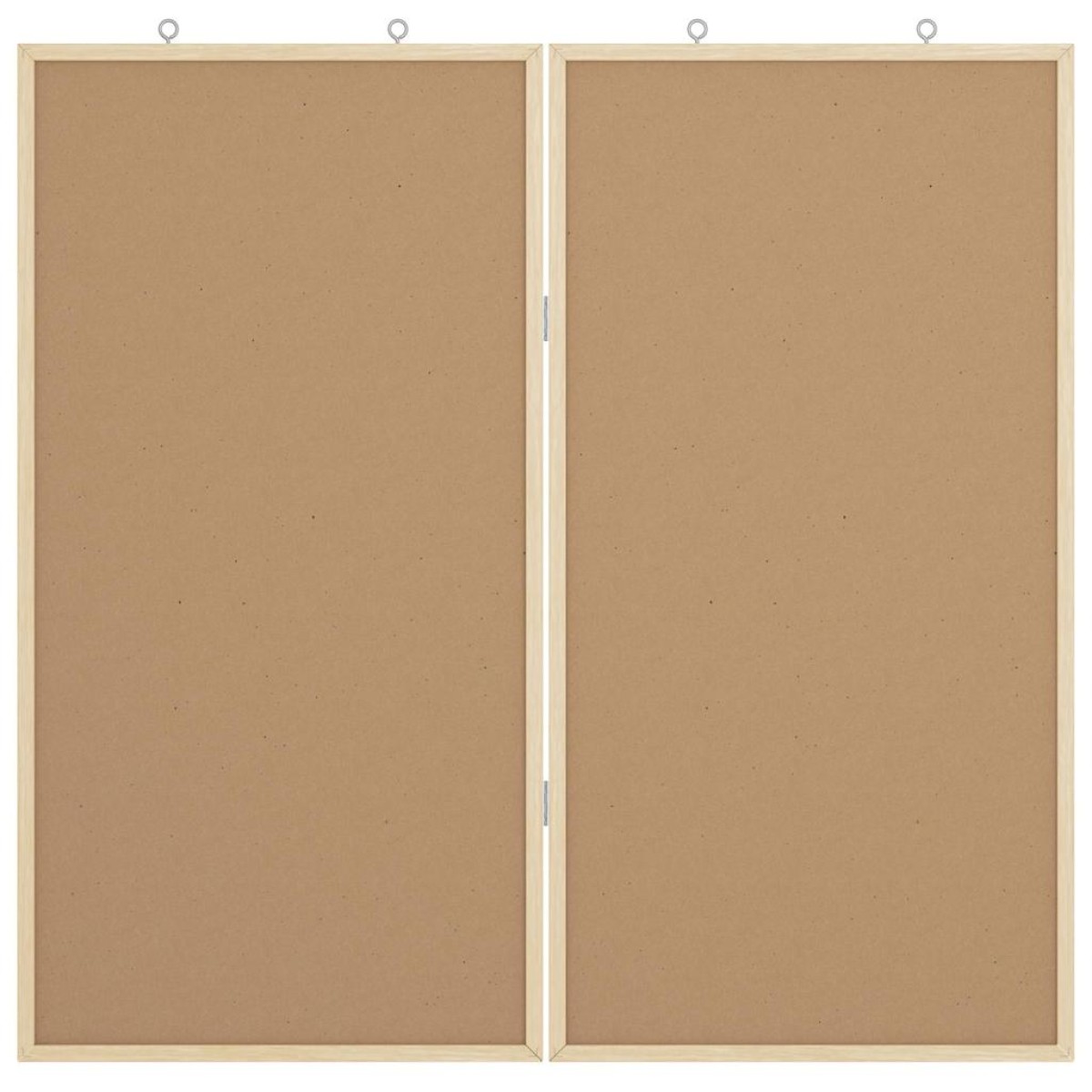 vidaXL Πίνακας Ενημερώσεων 80 x 80 x 1.4 εκ. Μασίφ ξύλο πεύκου Καφέ