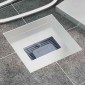 vidaXL 2 σε 1 εκροή ντους Ασημί 20 x 20 cm Ανοξείδωτο Ατσάλι 304