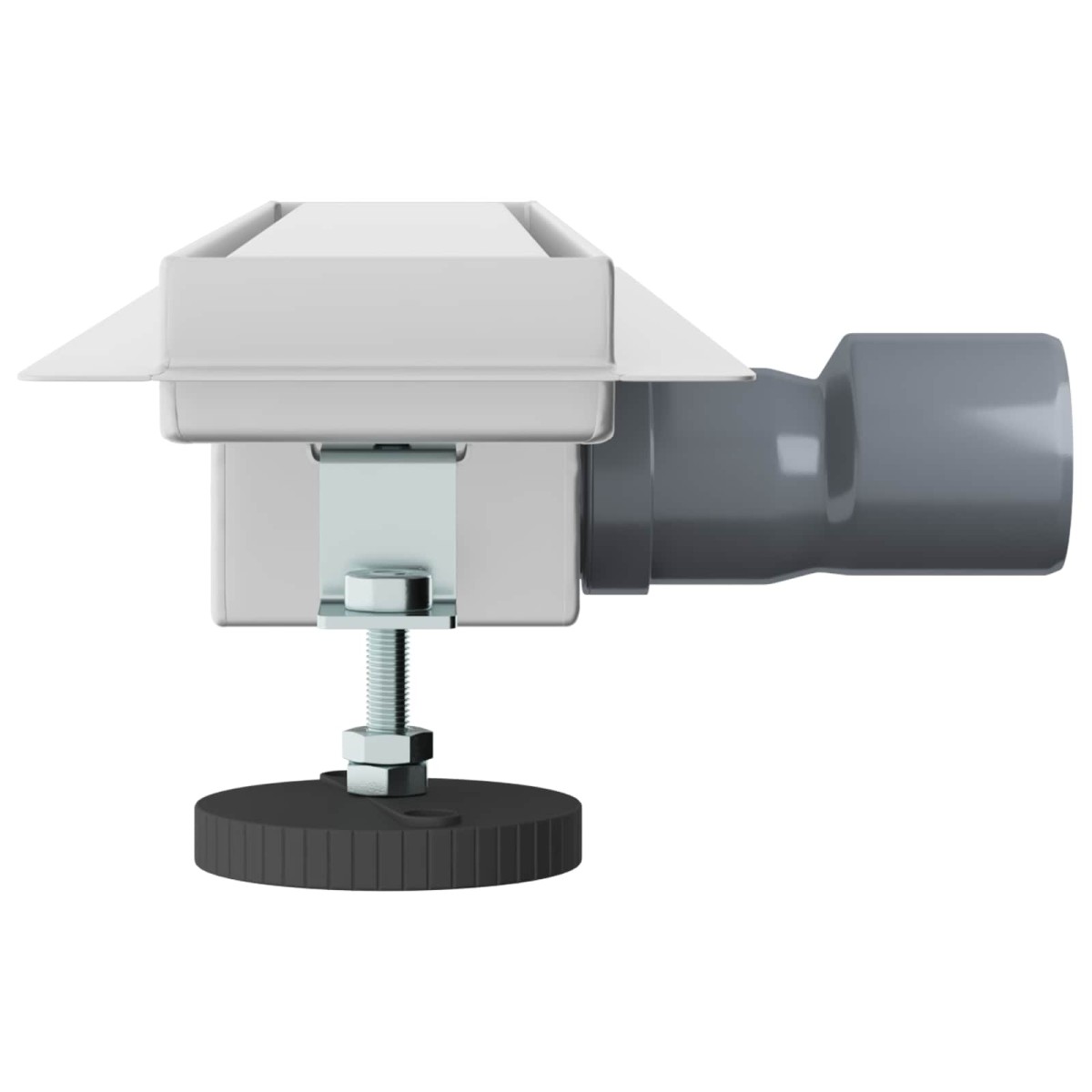 vidaXL 2 σε 1 εκροή ντους Ασημί 50 cm Ανοξείδωτο Ατσάλι 304