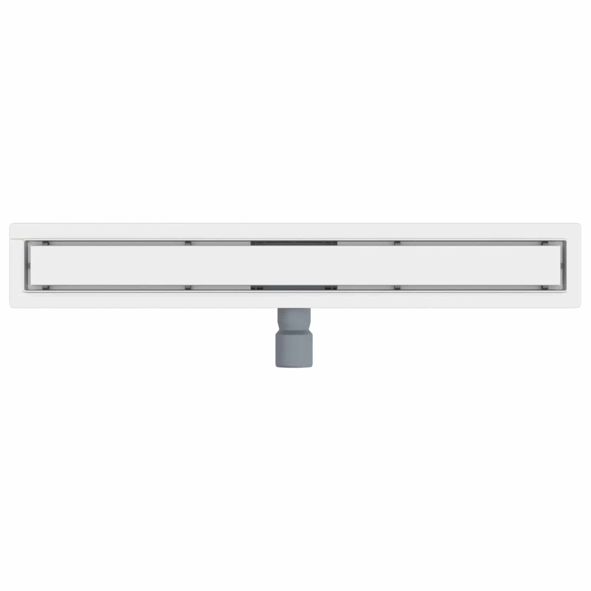 vidaXL 2 σε 1 εκροή ντους Ασημί 70 cm Ανοξείδωτο Ατσάλι 304