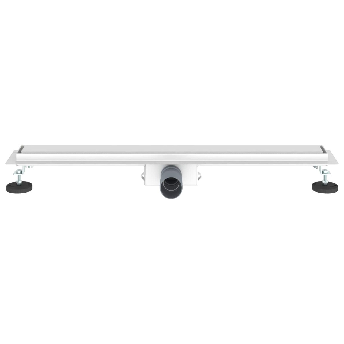 vidaXL 2 σε 1 εκροή ντους Ασημί 80 cm Ανοξείδωτο Ατσάλι 304