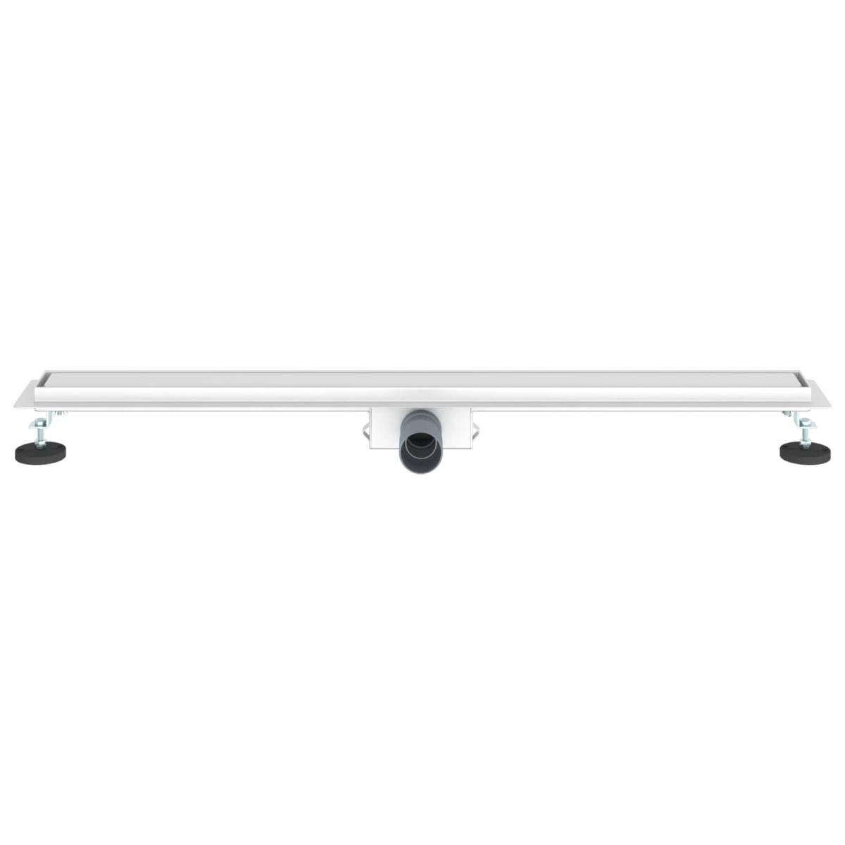 vidaXL 2 σε 1 εκροή ντους Ασημί 90 cm Ανοξείδωτο Ατσάλι 304