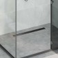 vidaXL 2 σε 1 εκροή ντους Μαύρο 70 cm Ανοξείδωτο Ατσάλι 304